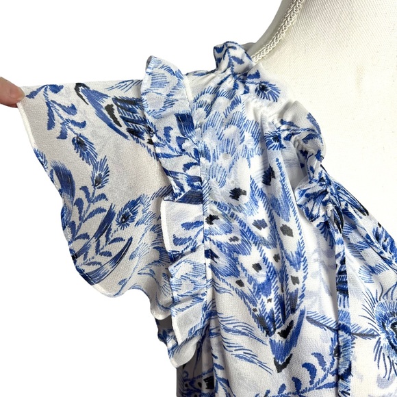 MISA Los Angeles Lilian Dress Peacock Size M - Picture 12 of 16